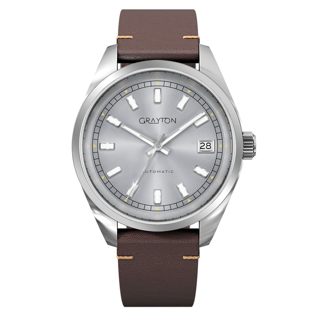 [GR65894AB] Native 38 Leather Pearl Silver