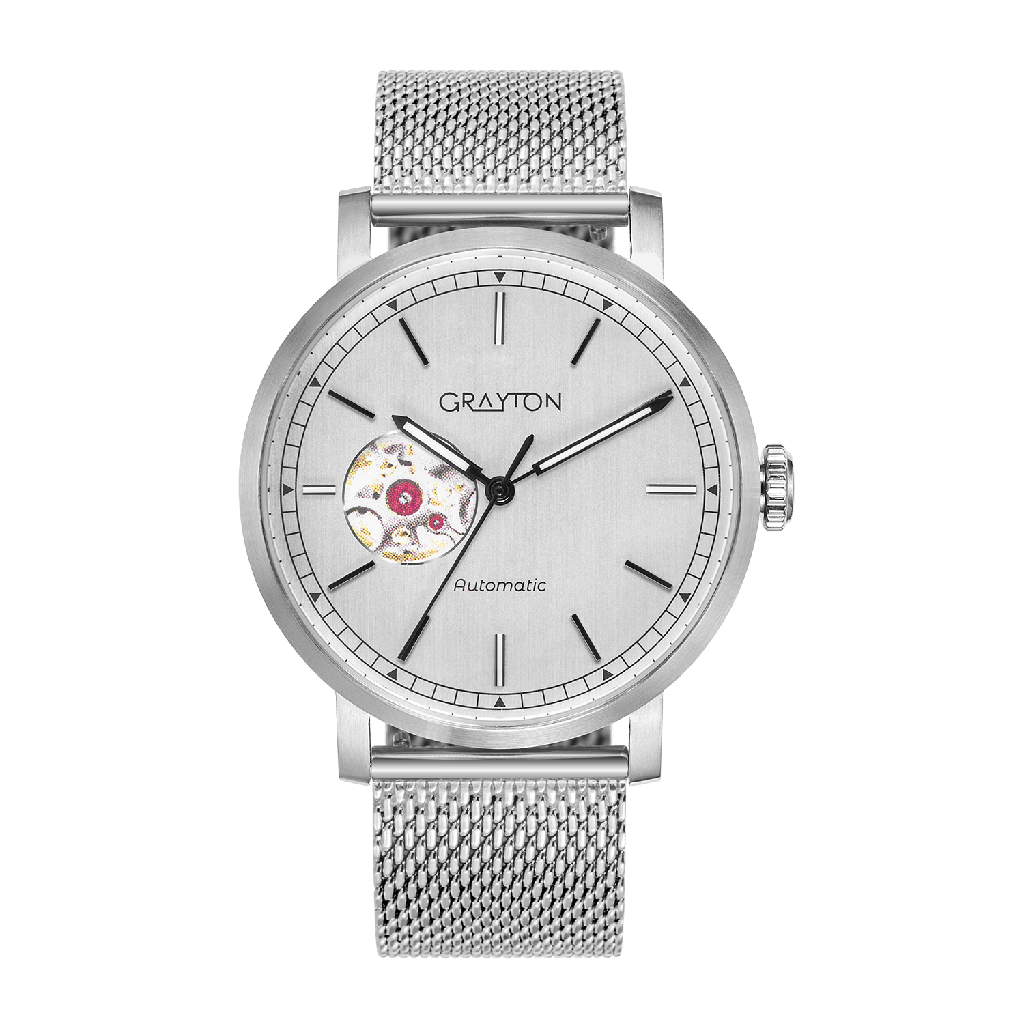 [GR54083ADR1] Aegis 41 Milanese Apollo Silver