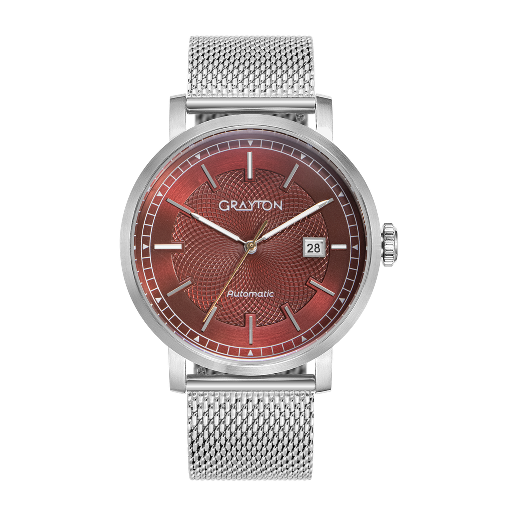 [GR37895AJ] GUILLOCHE MILANESE BORDEAUX