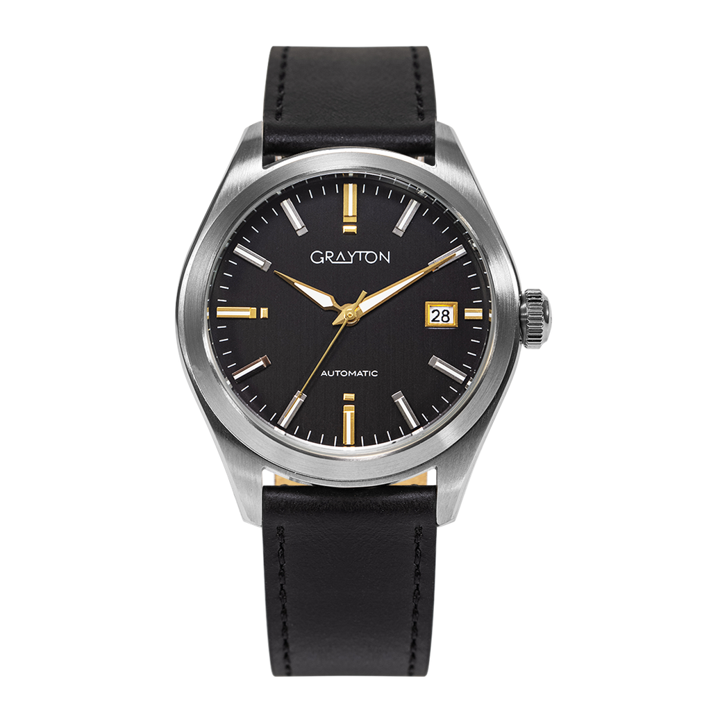 [GR51316AE] Elegant Sport Leather Midnight Black