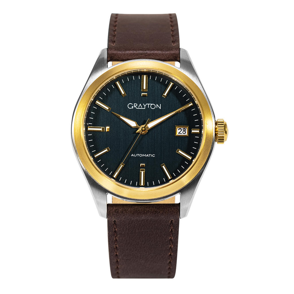 [GR38895AG] Elegant Sport Leather Forest Green