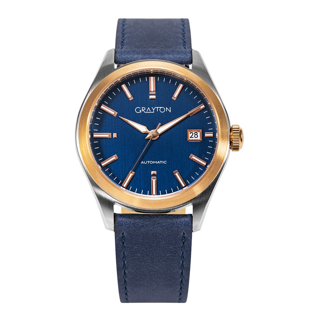[GR29524AH] Elegant Sport Leather Cobalt Blue