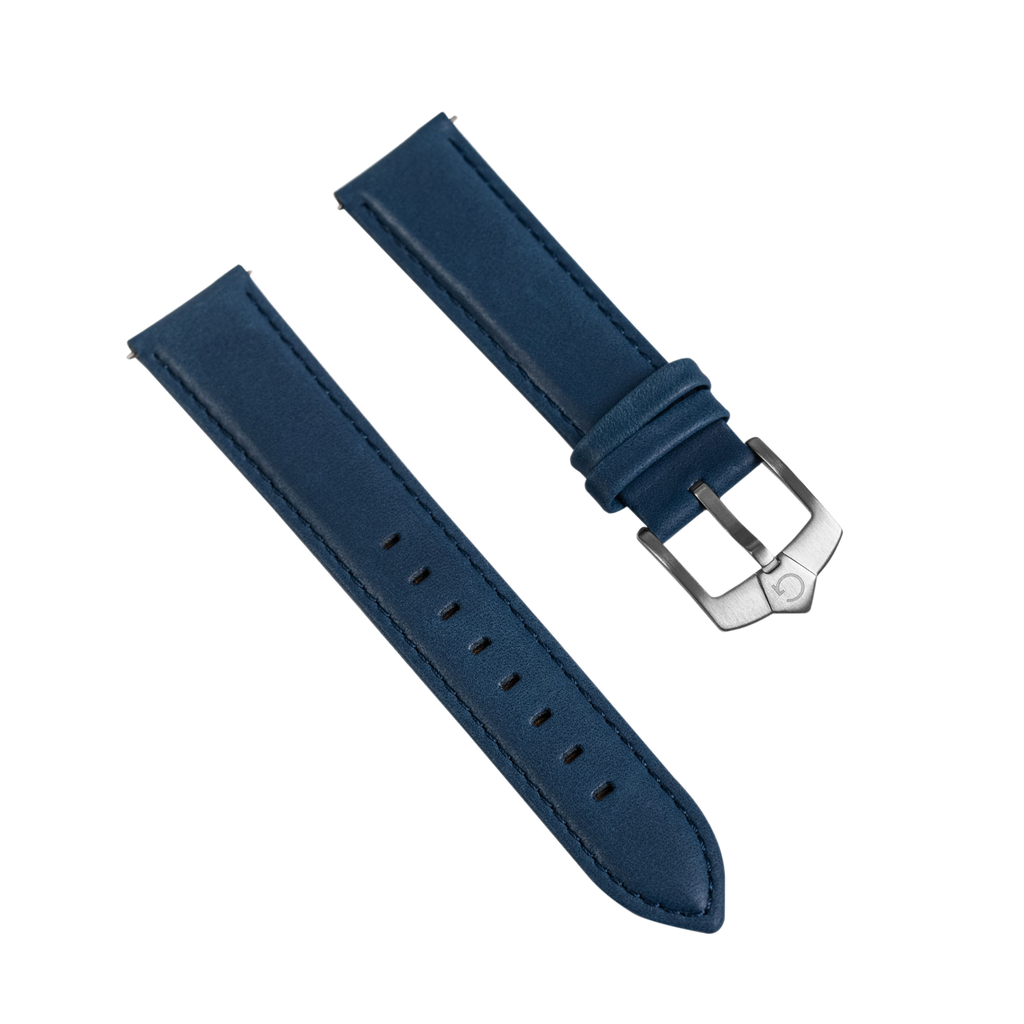 Classic Blue Leather Strap