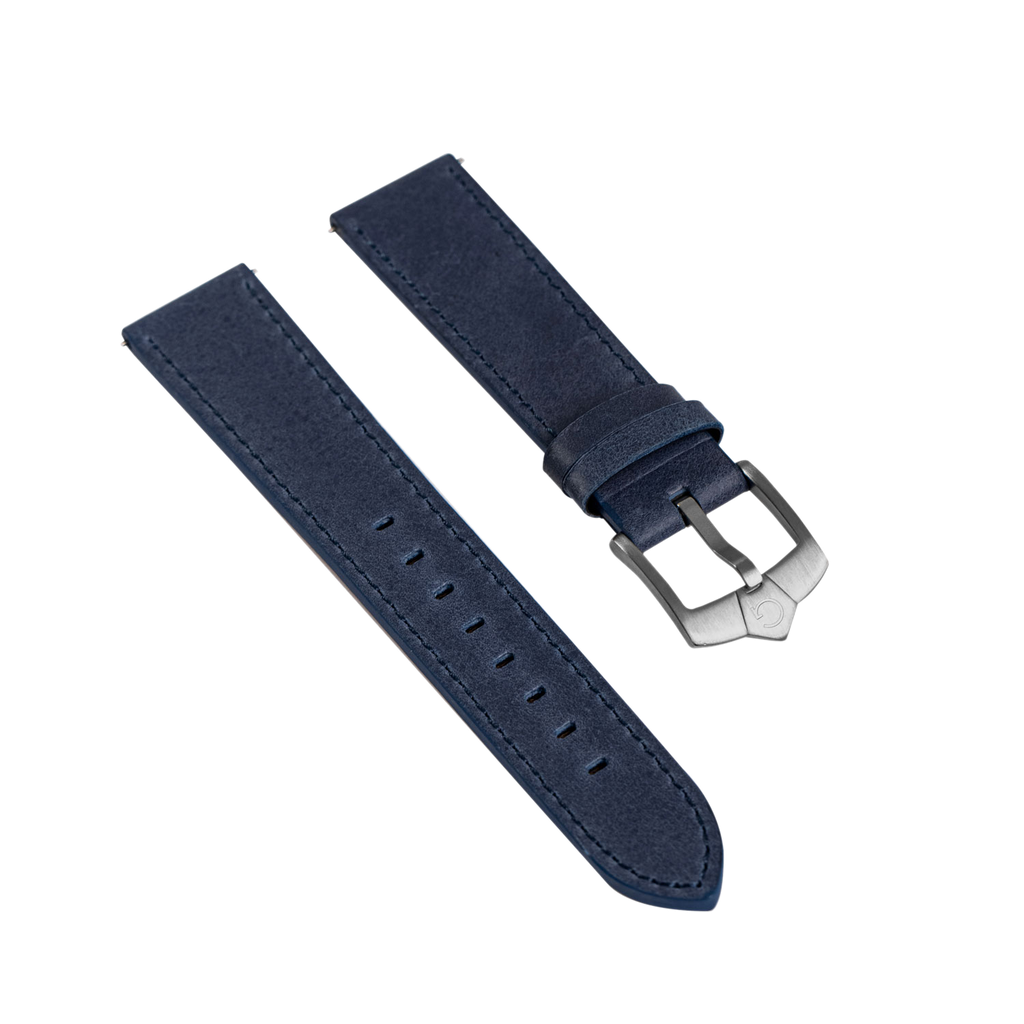 Elegant Sport D. Blue Leather Strap