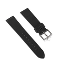 Guilloche Black Leather Strap