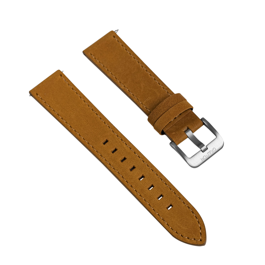 [GRS62004L] Native Men Brown Leather Strap