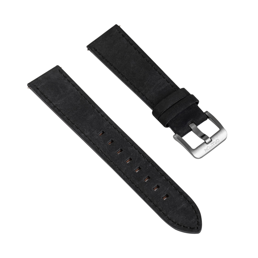 Native Women Black Leather Strap