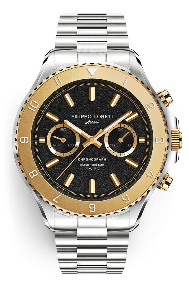 Ascari two tone gold steel link deals